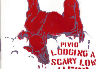 Lodging a Scary Low Hero - red and purple CD cover