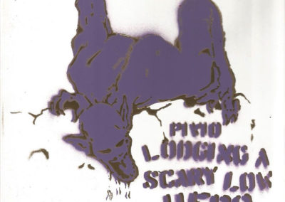 lodging a scary low hero - purple and gold cd cover